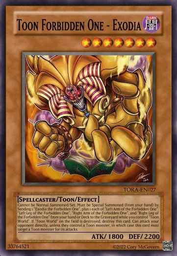 Toon Forbidden One - Exodia | Yu-Gi-Oh! Custom Think Tank Wiki