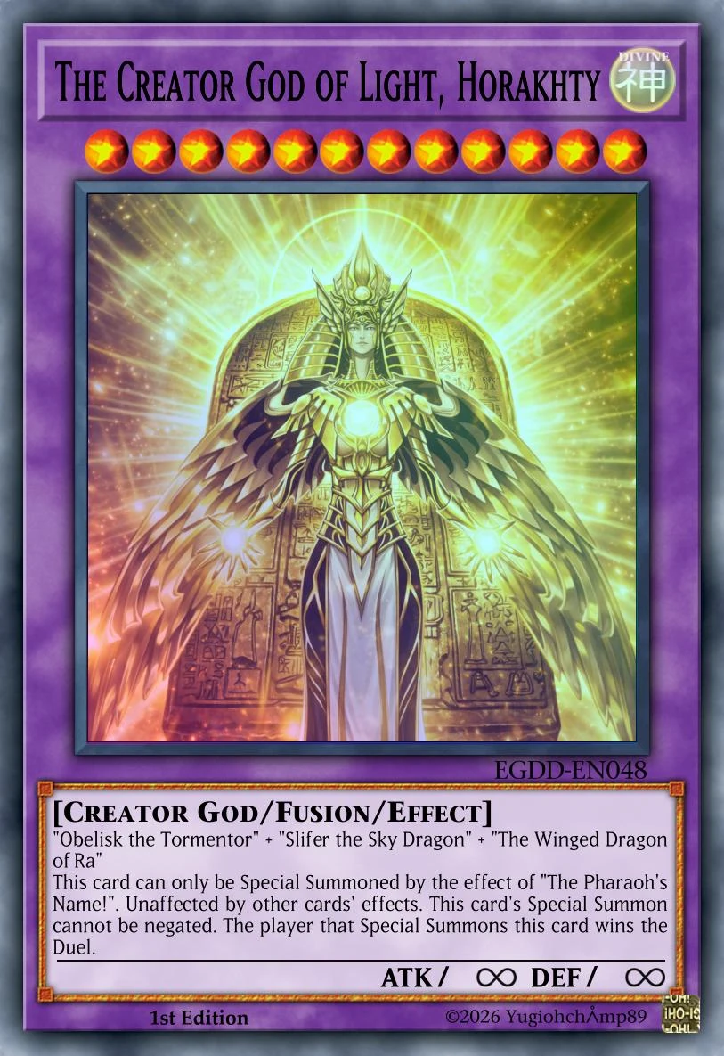 creator of light yugioh card Holactie the Creator of Light