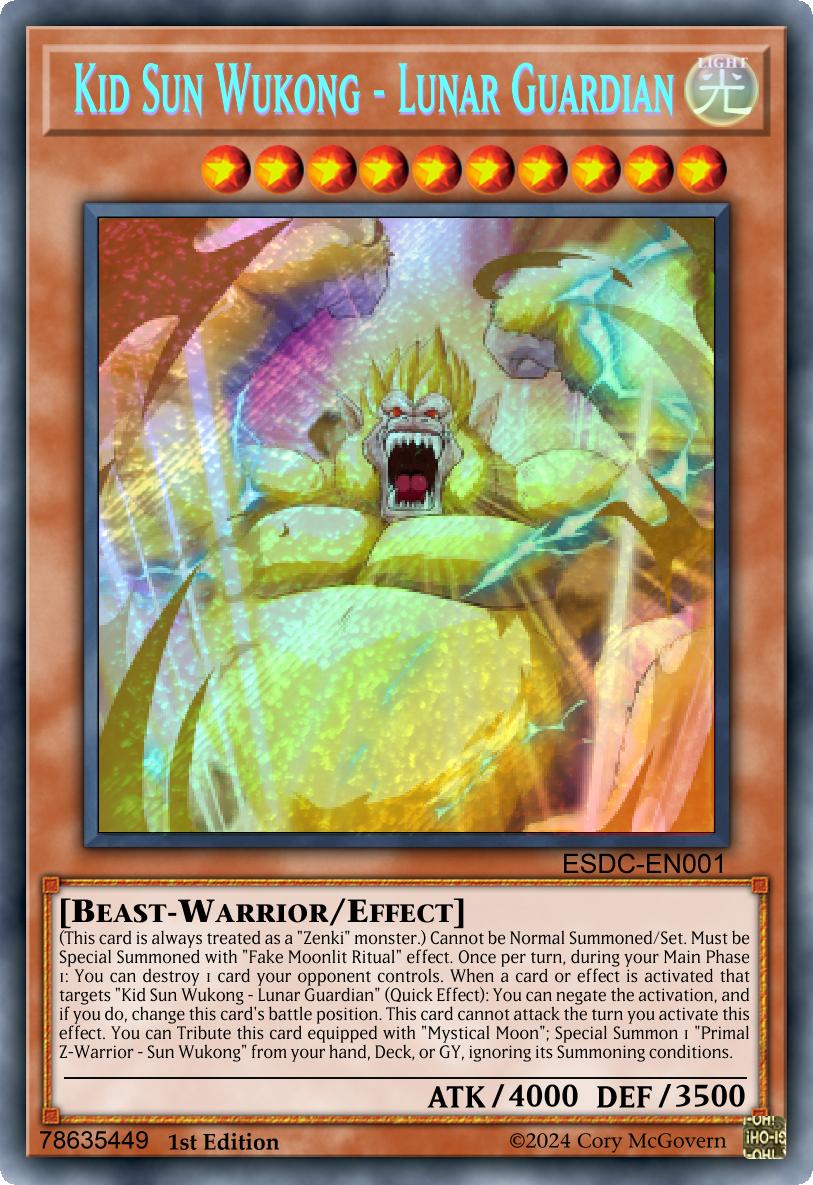 Kid Sun Wukong - Lunar Guardian (Card)/(Custom) | Yu-Gi-Oh