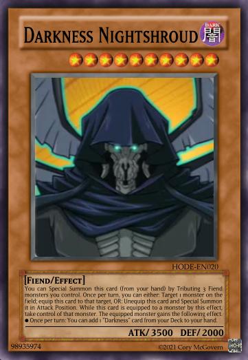 Darkness Nightshroud (Card)/(Custom) | Yu-Gi-Oh! Custom
