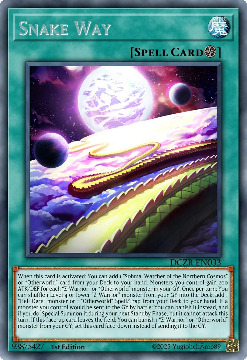 Snake Way (Card)/(Custom) | Yu-Gi-Oh! Custom Think Tank Wiki | Fandom