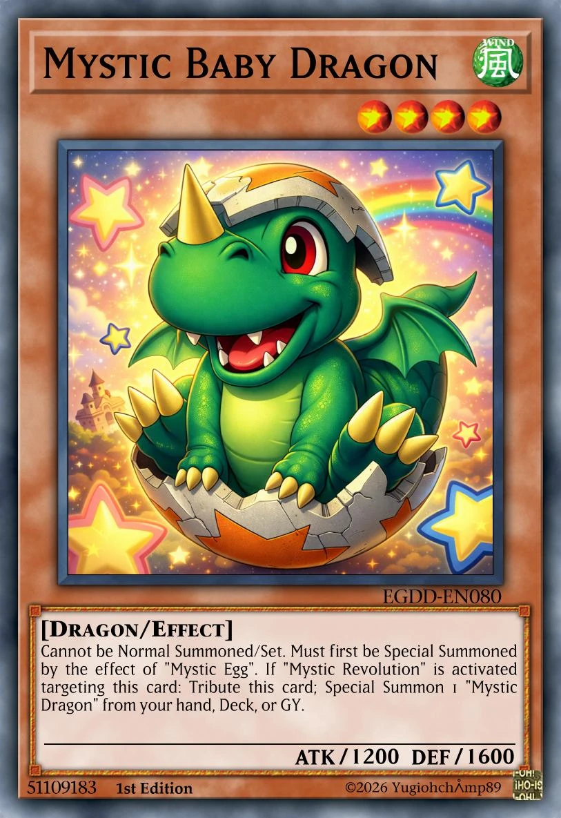 Mystic Baby Dragon (Card)/(Custom) | Yu-Gi-Oh! Custom Think Tank
