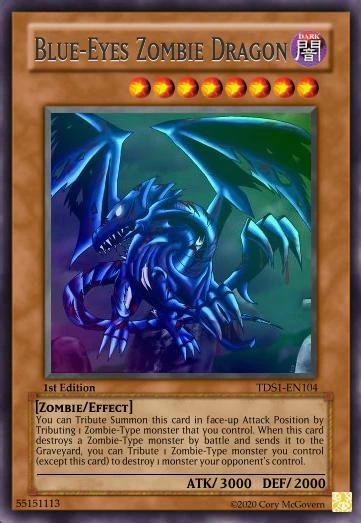 Blue-Eyes Zombie Dragon (Custom) | Yu-Gi-Oh! Custom Think Tank Wiki | Fandom