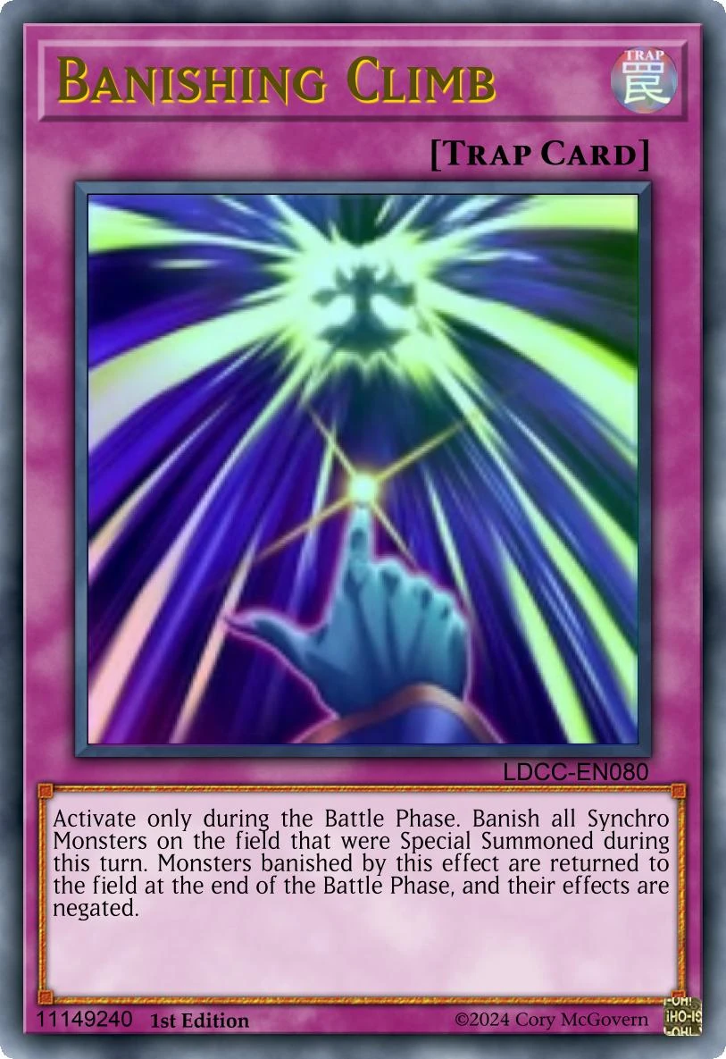 Banishing Climb (Card)/(Custom) | Yu-Gi-Oh! Custom Think Tank Wiki | Fandom