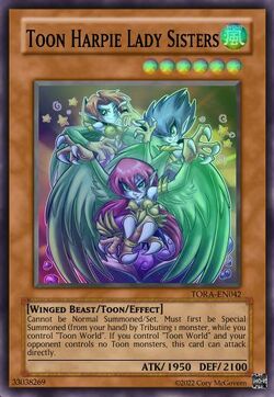 Toon Harpie Lady Sisters (Card)/(Custom) | Yu-Gi-Oh! Custom