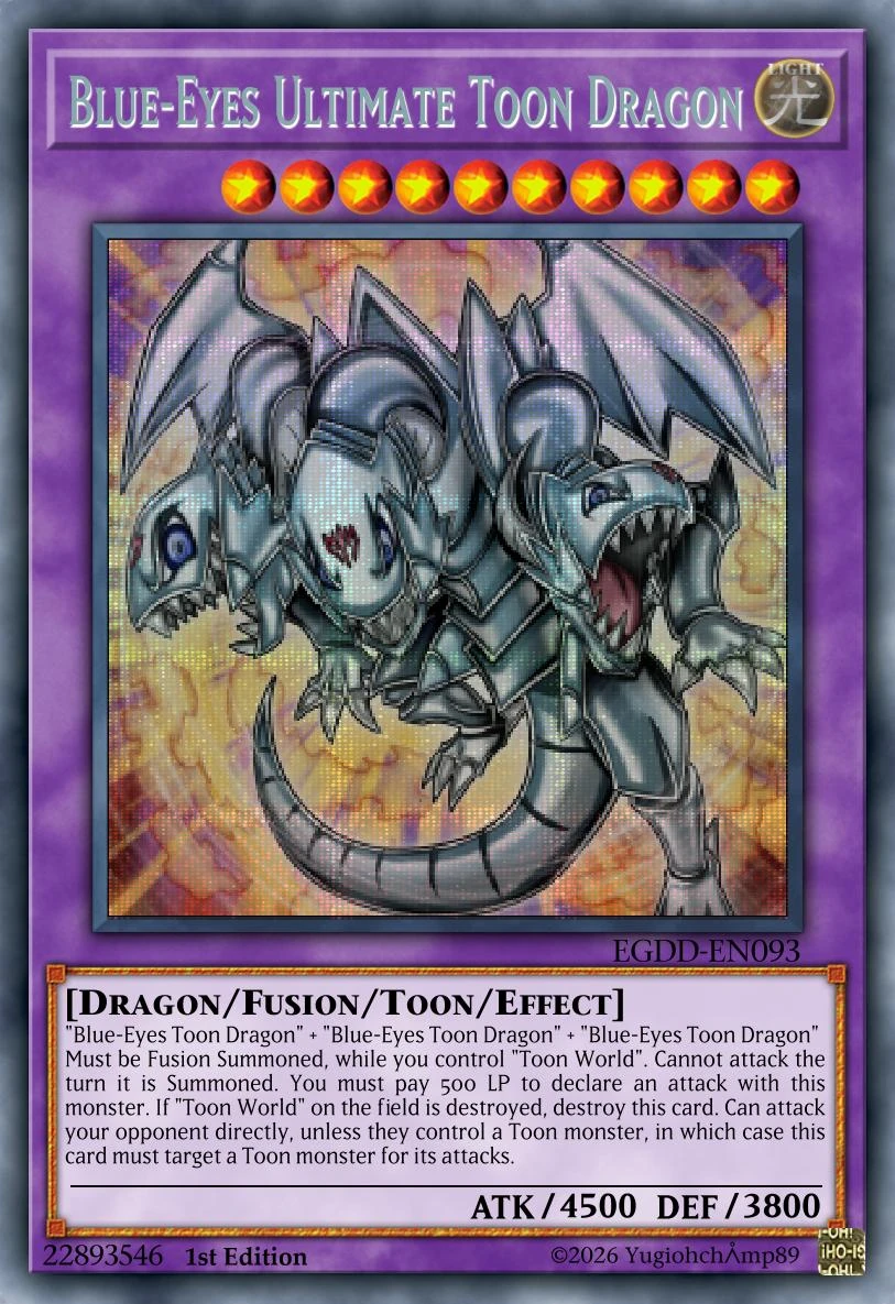 ブルーアイズ・トゥーン・ドラゴンARS8 Blue-Eyes Toon DL1-087 - Yugioh - Japanese - Blue-Eyes Toon Dragon - Ultra | eBay