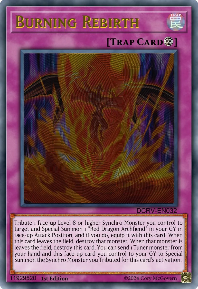 Burning Rebirth (Card)/(Custom) | Yu-Gi-Oh! Custom Think Tank Wiki