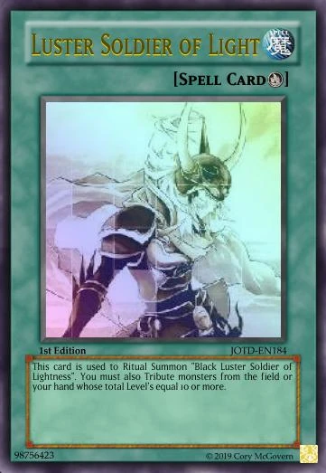 Luster Soldier of Light | Yu-Gi-Oh! Custom Think Tank Wiki | Fandom