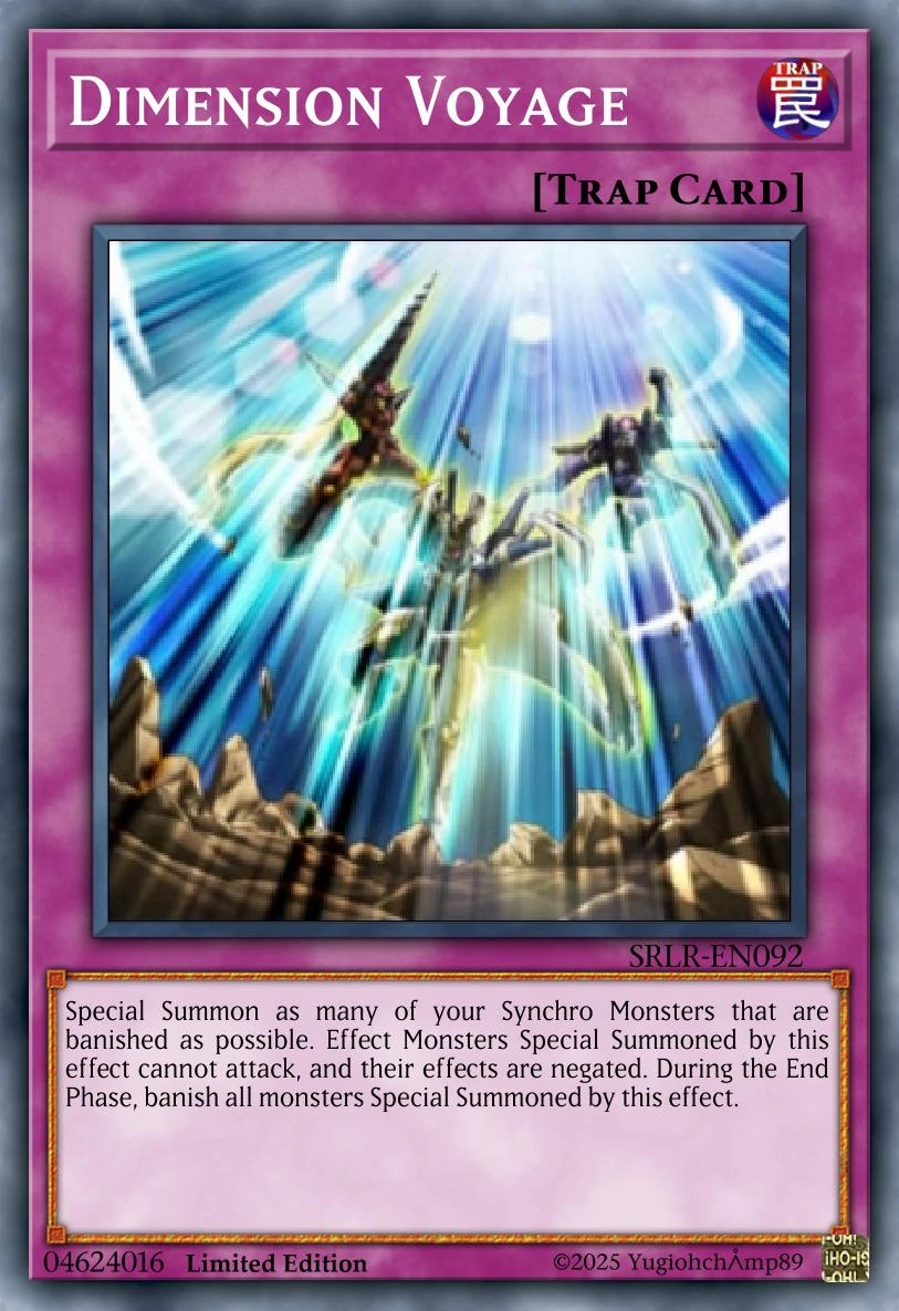 Dimension Voyage (Card)/(Custom) | Yu-Gi-Oh! Custom Think Tank Wiki ...