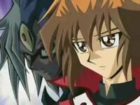 Jaden y Yubel, con sus almas fusionadas