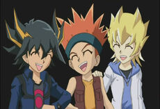 Yusei, Crow y Jack niños