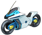 Duel Runner de Leo en Yu-Gi-Oh! 5D's Wheelie Breakers.
