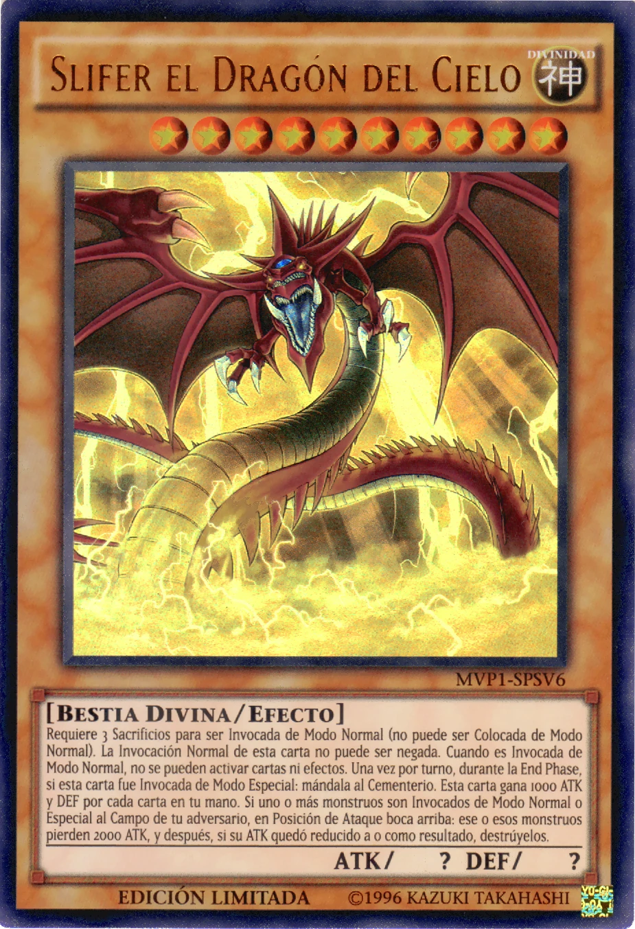 Yu-Gi-Oh! - Slifer the Sky Dragon (YGLD-ENG01) - Yugi's Legendary Decks - 1st Edition - Ultra Rare by Yu-Gi-Oh Yu-Gi-Oh! - Slifer the Sky Dragon (YGLD-ENG01) - Yugi's Legendary Decks - 1st Edition - Ultra Rare by Yu-Gi-Oh