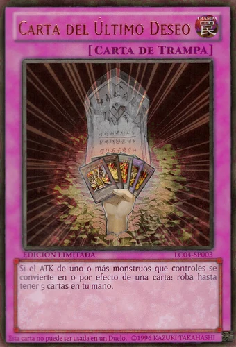 Carta Del Ultimo Deseo Yu Gi Oh Wiki En Espanol Fandom Busca cualquier tema del inglés aquí. carta del ultimo deseo yu gi oh wiki