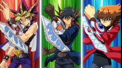 Yugioh 3d bonds beyond time yugi yusei jaden