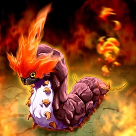 Foto gusano ardiente