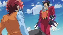 Yusho intenta convencer a Dennis de que se una a ellos