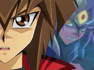 Jaden Yuki con Yubel enfrentándose a Yugi Muto.