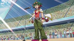 Yuya durante su discurso