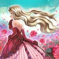 Foto amante de la rosa