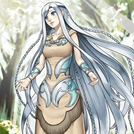 Foto doncella de azules ojos