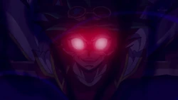 Finalmente, Yuya sucumbe a la voluntad de Zarc y se convierte en uno con sus homólogos