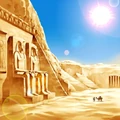 Foto luz solar del desierto