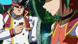 Yuya llorando por la muerte de Moon Shadow