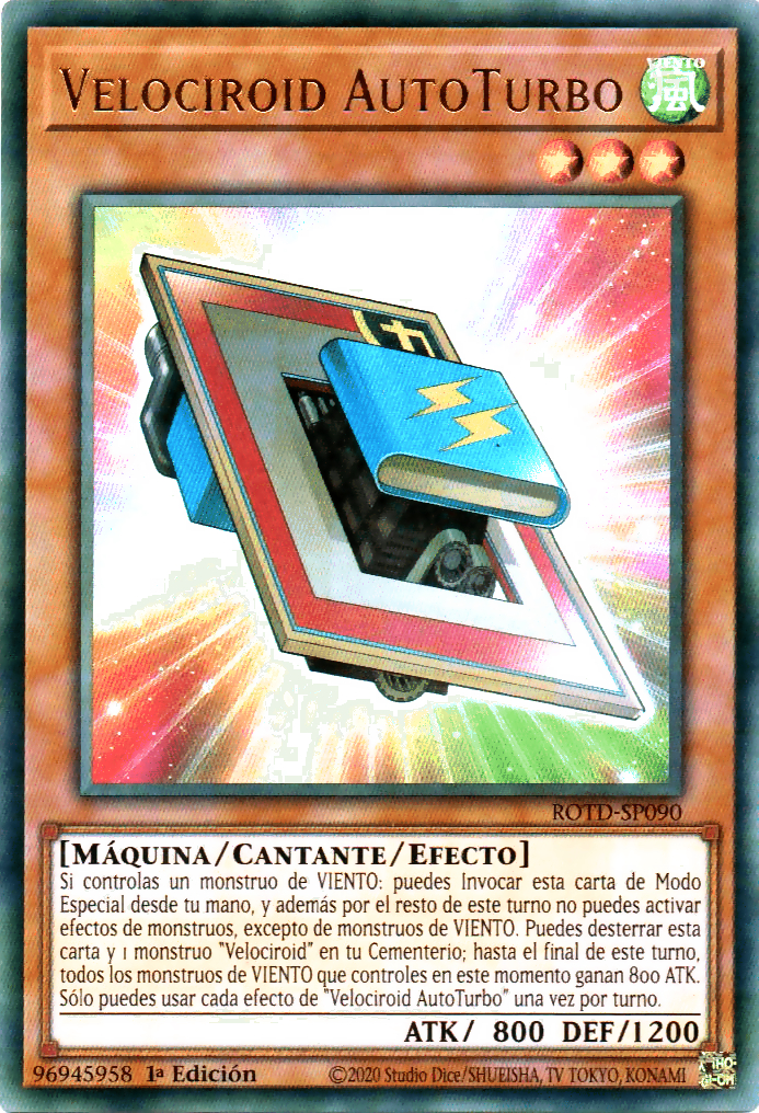 Las bacterias proporción altura Velociroid AutoTurbo | Yu-Gi-Oh! Wiki en Español | Fandom