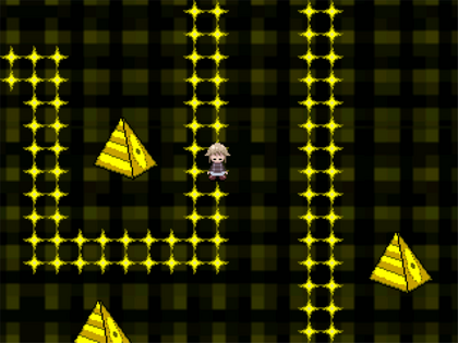 Golden pyramid path