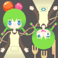 #37 - Candy Girl - When you use the Cake effect on Sweets Musume in Cutlery World.