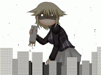 #81 - "Monster", by aruva - After eating the cake that turns you giant in Toy World and crushing a certain amount of buildings in Mini-Town