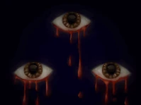 #483 - "Crying Blood", by Pumpkin Soda - Equip the Marginal effect in the Crying Eyes cave in Cloudy World and look up