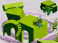 #474 - "翠緑の楼", by rowan - Enter the Green Tower for the first time