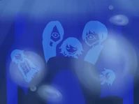 #107 - "Submerged Underwater", by 蒼椈森Haya - When using the Child, Glasses, or Stretch effect in front of the puppet theatre on the Ocean Floor