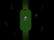 Grey Haniwa asleep as seen from The Monsters Jaw