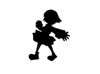#58 - "Silhouette", by 蒼色metamon - When you enter the Monochrome Street for the first time
