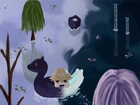 #387 - "Day and Night's Reflecting Waters", by 小可 - Enter the Luminous Lake for the first time