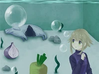 #396 - "Guzzle", by 小可 - Enter the Aquatic Café for the first time