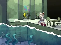 #401 - "Aquatic Cafe", by influenza - Enter the Aquatic Café for the first time