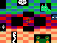 #351 - "Three Roads' Gathering", by maptsuki - Enter the Tricolor Passage, Pastel Sky Park, and Cactus Desert for the first time