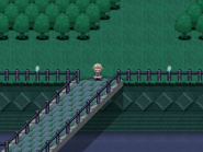 Bridge to blocked entrance