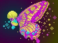 #246 - "nAmElEsS sPiRiT", by ルリ - After entering CMYK Tiles World for the first time