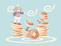 #329 - "Hotcake", by ぬぬさゆ - Enter Pancake World for the first time