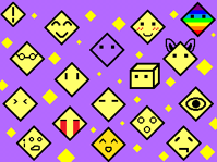 #439 - "表情豊かんばん", by maptsuki - Enter the Yellow Diamond Area of Obstacle Course for the first time