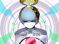 #175 - "Radio-kun", by おぽ子 - When interacting with the Alley Robot in the Dark Alleys