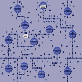 Map of Spherical Space Labyrinth