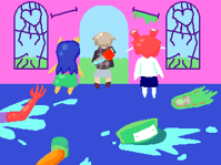 #425 - "Our Hero", by MillieAmp - After entering the castle in Fantasy Isle for the first time