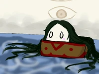 #115 - "I Will Not Come Back, Box Child", by あきつ - When using the Bug or Fairy effect to make Hakoko pop her head out