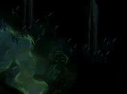 The flowers ever so slightly glow blue with the Bug effect equipped.